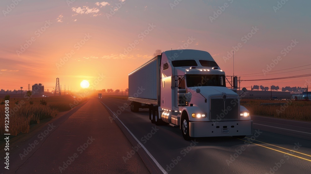 The Truck at Sunset The Truck at Sunset