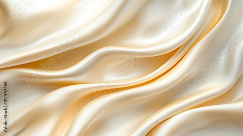 Smooth golden satin fabric texture background