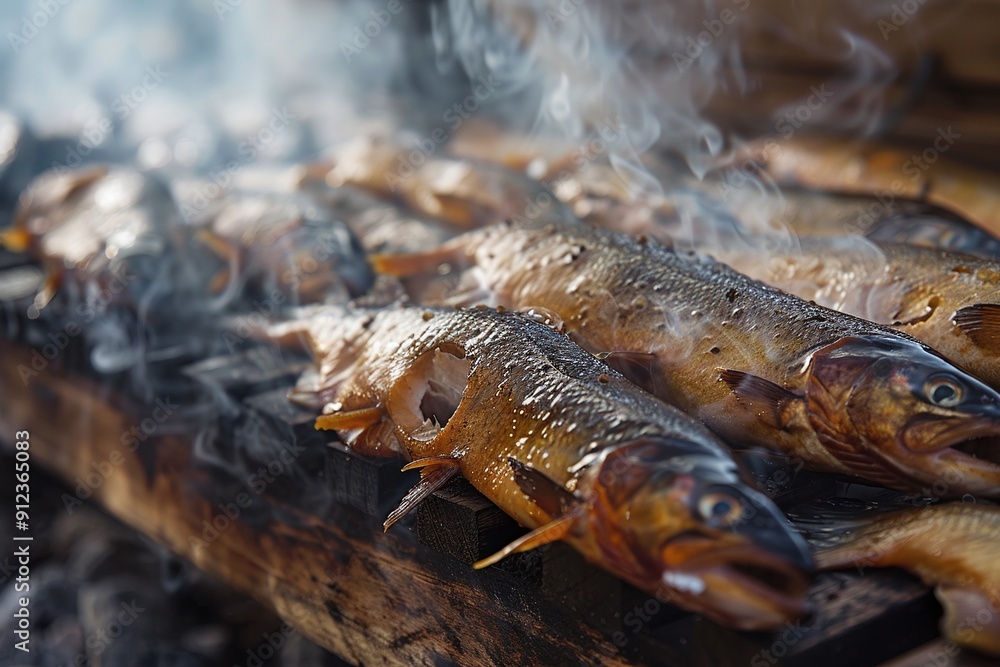 ai generative fish smoking place ai generative fish smoking place