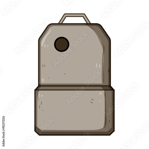 water plastic tank cartoon. container storage, barrel bottle, chemical reservoir water plastic tank sign. isolated symbol vector illustration