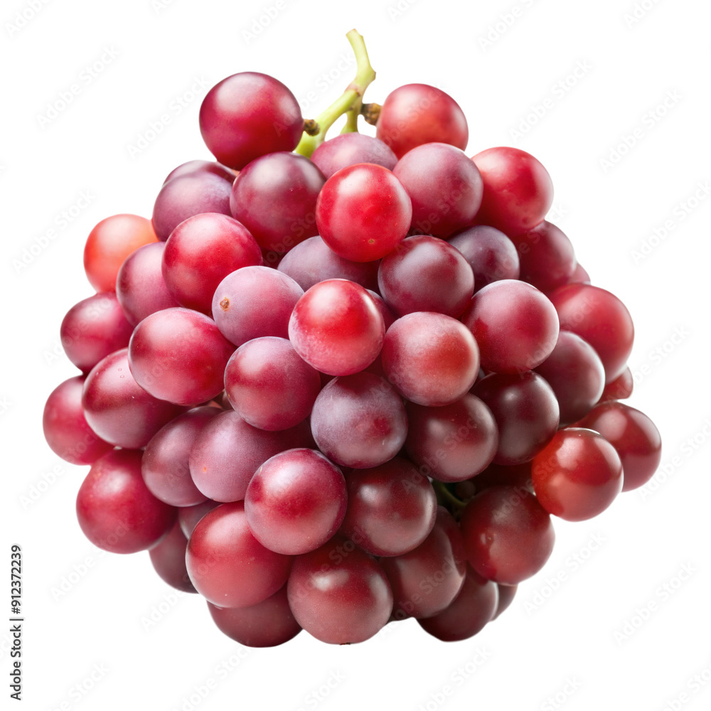 bunch of red grapes isolated on transparent white background, clipping path bunch of red grapes isolated on transparent white background, clipping path