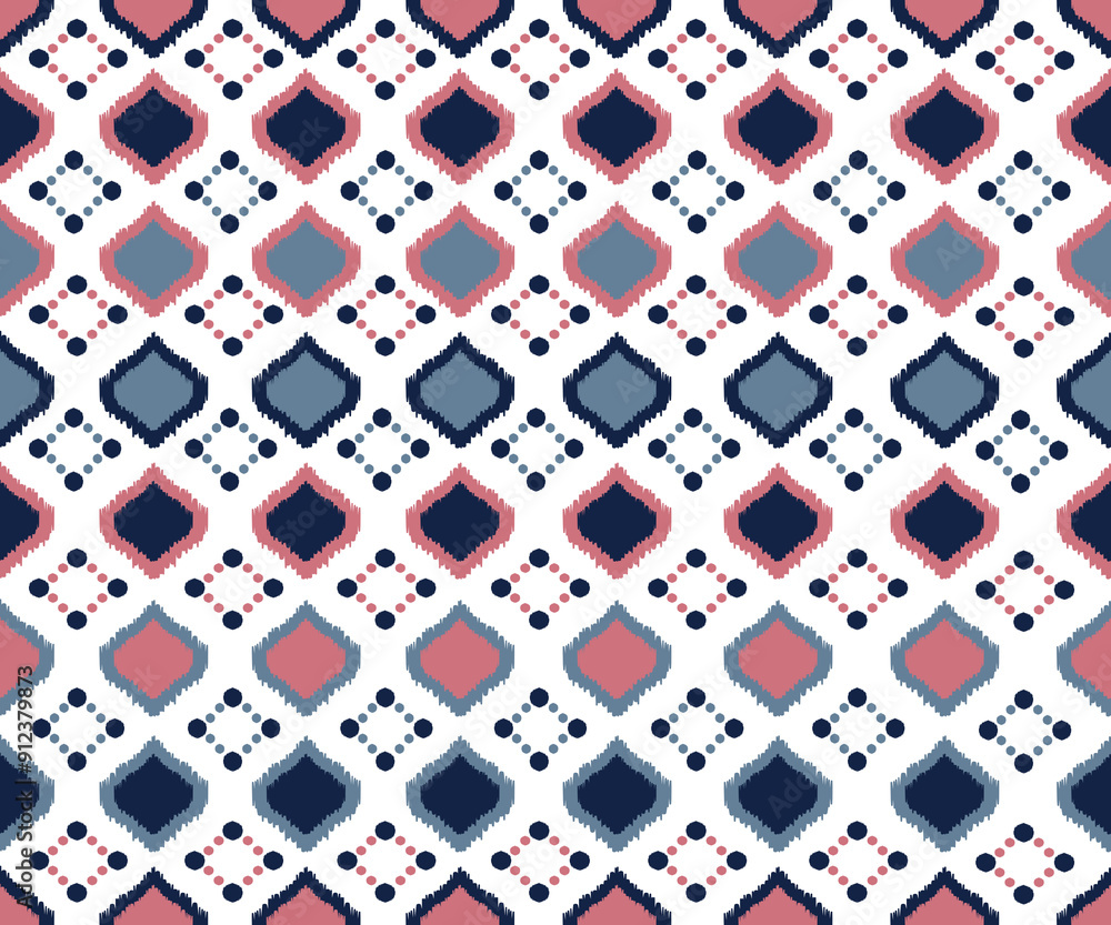 Ikat square tone Geometric Ethnic traditional seamless, Ethnic abstract ikat art ,Native American Indian, pattern design for background ,curtain, carpet, wallpaper, clothing, wrap, illustration. Ikat square tone Geometric Ethnic traditional seamless, Ethnic abstract ikat art ,Native American Indian, pattern design for background ,curtain, carpet, wallpaper, clothing, wrap, illustration.