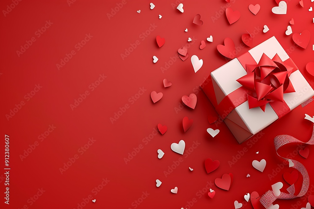 Valentine's Day Gift Box with Hearts Valentine's Day Gift Box with Hearts