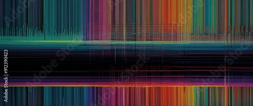 Glitch art pattern photo