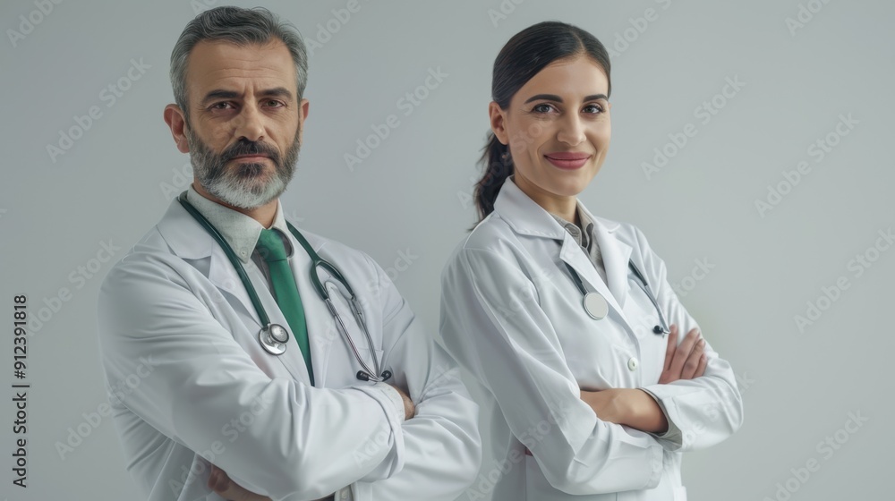 Fototapeta premium The confident medical team