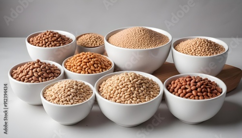 A variety of grains ready to eat