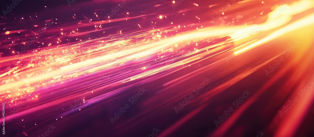 Abstract high speed light glare effect conveying dynamic movement and futuristic technology Abstract high speed light glare effect conveying dynamic movement and futuristic technology