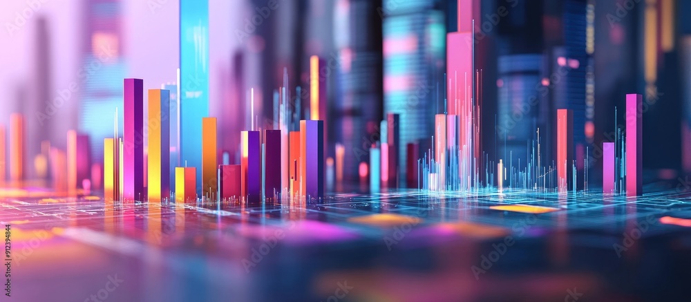 Business and Finance Data Analysis Concept for Digital Strategy Illustrative Representation of Technology Internet and Networking 3D Visualization Business and Finance Data Analysis Concept for Digital Strategy Illustrative Representation of Technology Internet and Networking 3D Visualization