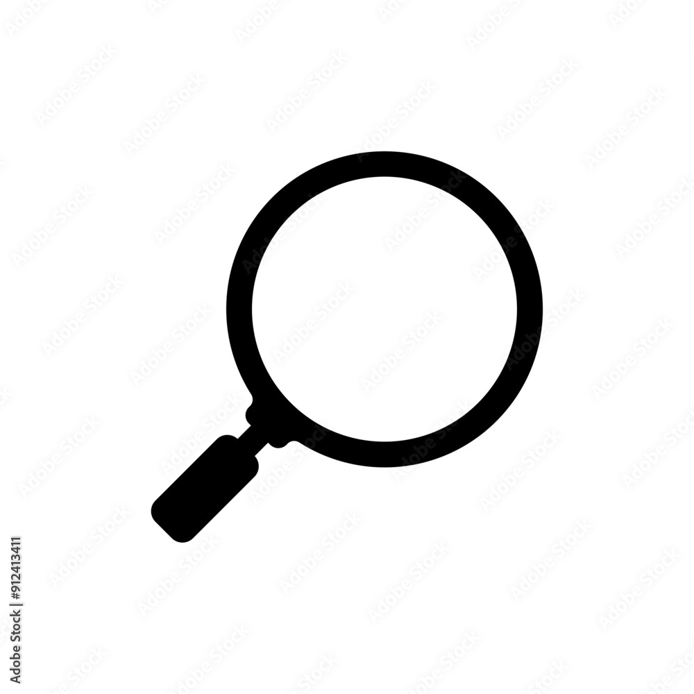 Vector magnifying glass vector icon Vector magnifying glass vector icon