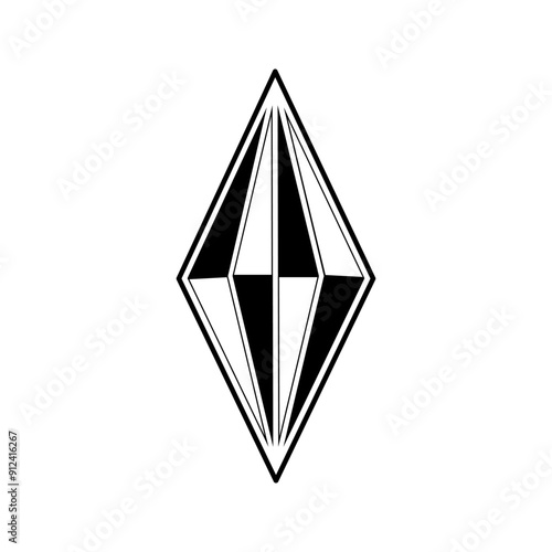 diamond icon vector design template simple. Gemstone icon