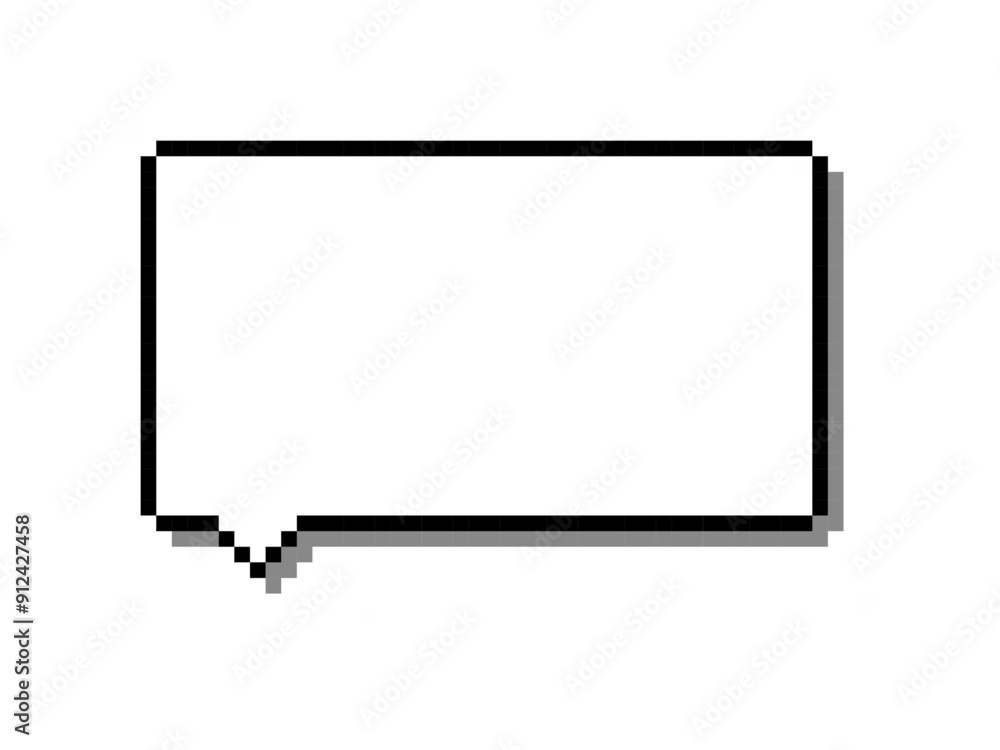 シンプルなドット絵の吹き出し シンプルなドット絵の吹き出し