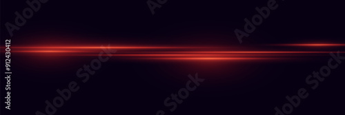 Abstract red lines.  Light stripes with effect.