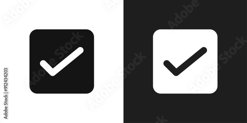 Check icon logo set vector