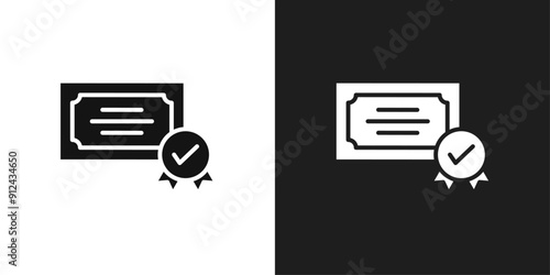 Diploma icon logo set vector
