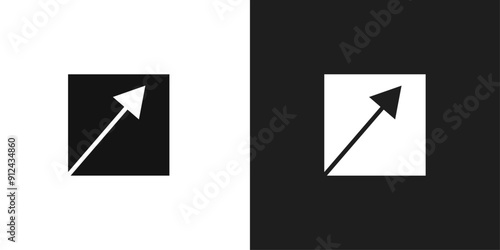 Expand icon logo set vector
