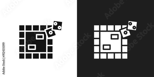 Game board icon logo set vector
