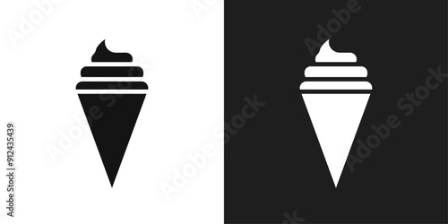 Ice cream icon logo set vector