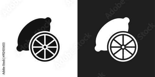 Lemon icon logo set vector