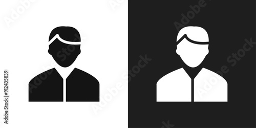 Man icon logo set vector