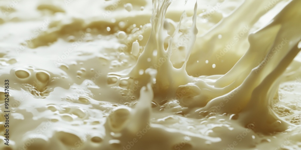 A close-up shot of liquid flowing into a pan, great for cooking or science illustrations A close-up shot of liquid flowing into a pan, great for cooking or science illustrations