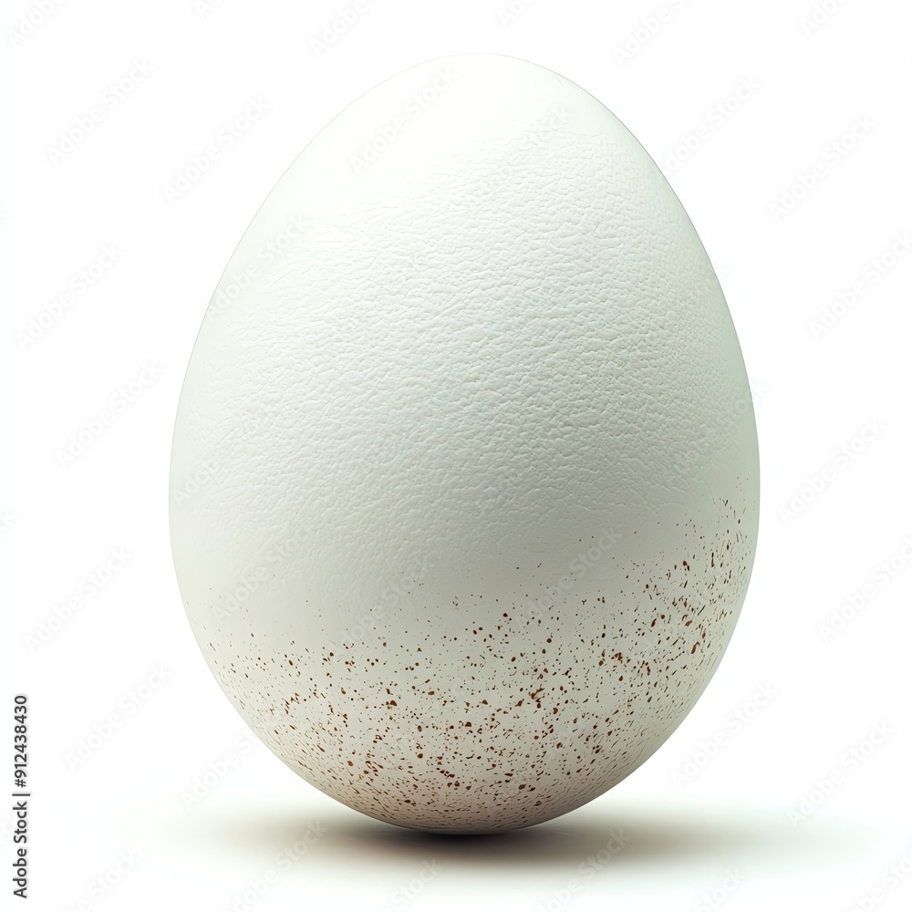 Isolated on white background a white chicken egg, more clarity with clear light and sharp focus, super detailed Isolated on white background a white chicken egg, more clarity with clear light and sharp focus, super detailed