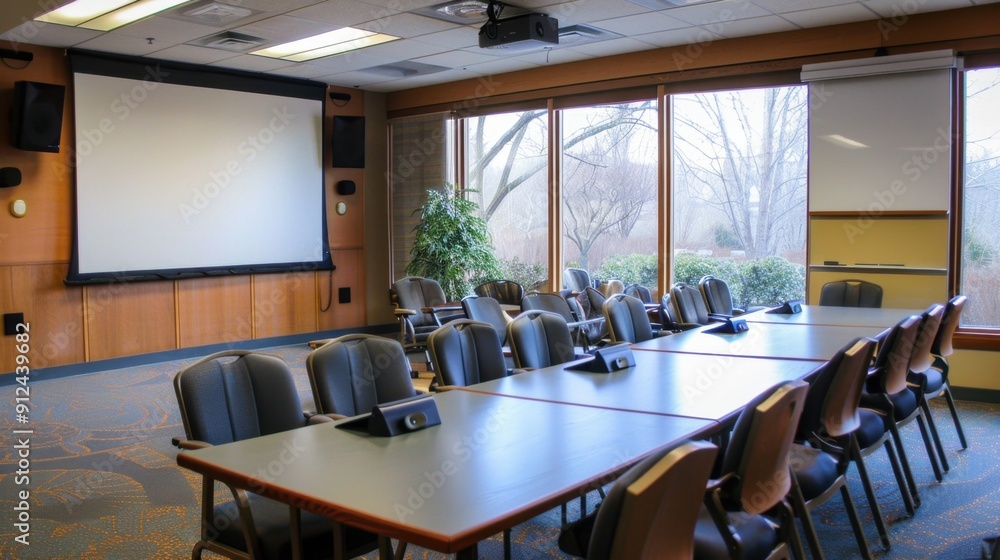 Conference Room: A dedicated space for meetings and presentations, featuring a large table, comfortable chairs, and modern AV technology for seamless video conferencing.
Conference Room: A dedicated space for meetings and presentations, featuring a large table, comfortable chairs, and modern AV technology for seamless video conferencing.