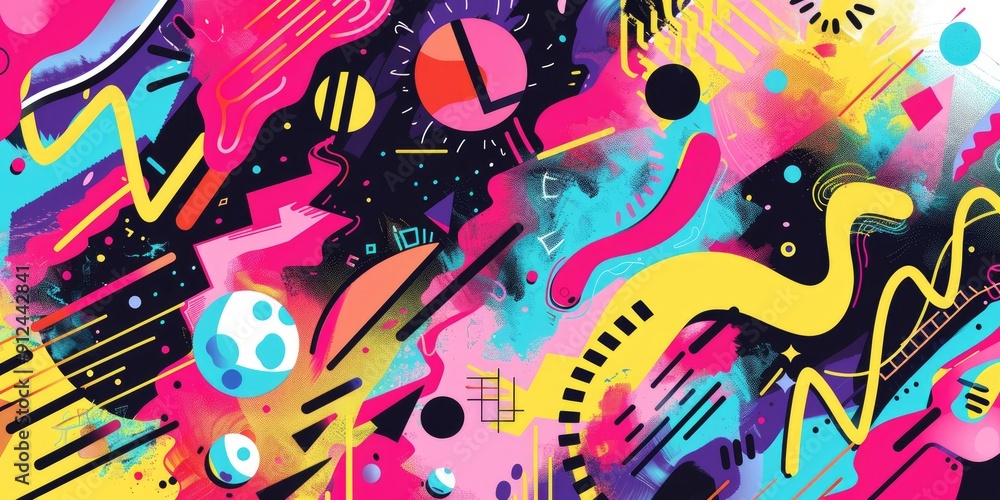 Abstract colorful geometric pattern. Abstract colorful geometric pattern.