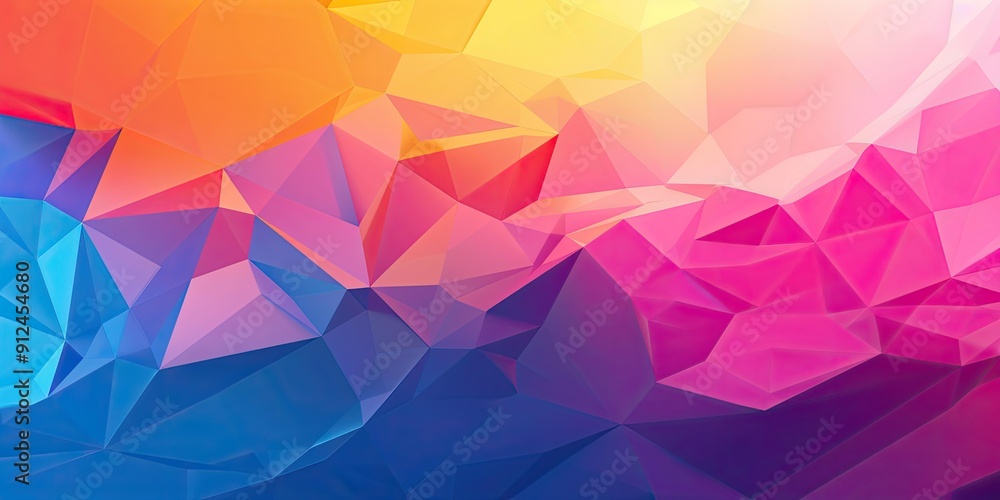 Obraz premium Abstract geometric background with gradient colors.