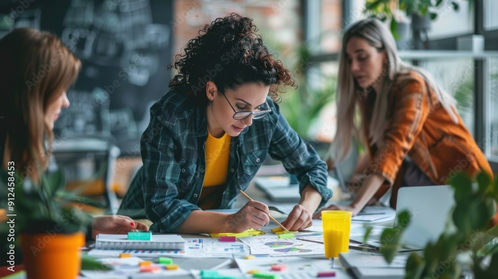 Fototapeta premium Job Rotation: The process of rotating employees through various roles and departments to provide them with diverse skills and experiences, fostering broader expertise. 