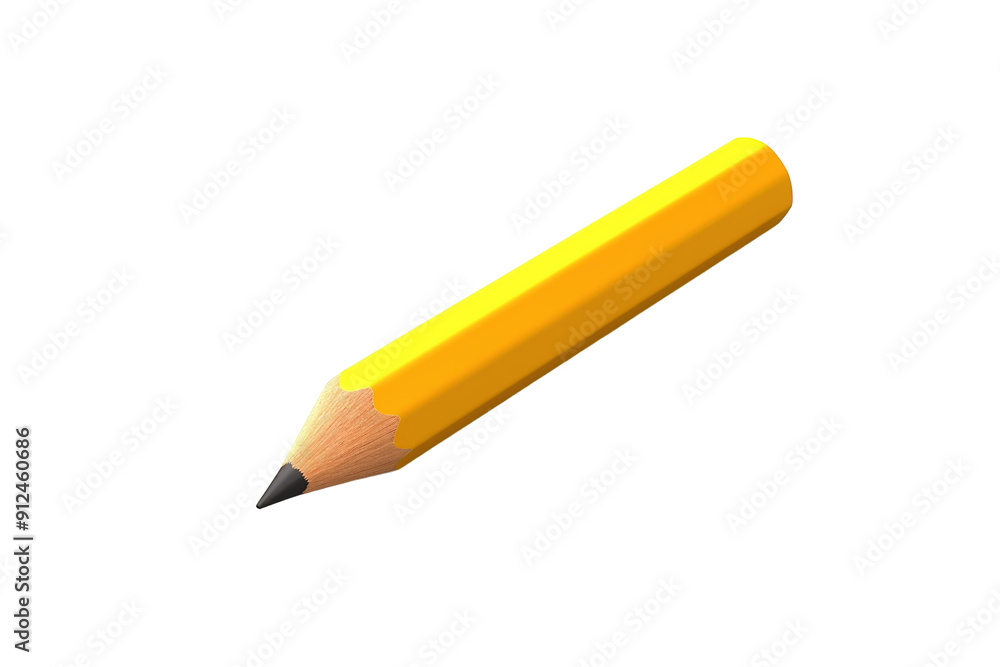 A Single Yellow Pencil Ready to Write on a White Background on a White or Clear Surface PNG Transparent Background A Single Yellow Pencil Ready to Write on a White Background on a White or Clear Surface PNG Transparent Background