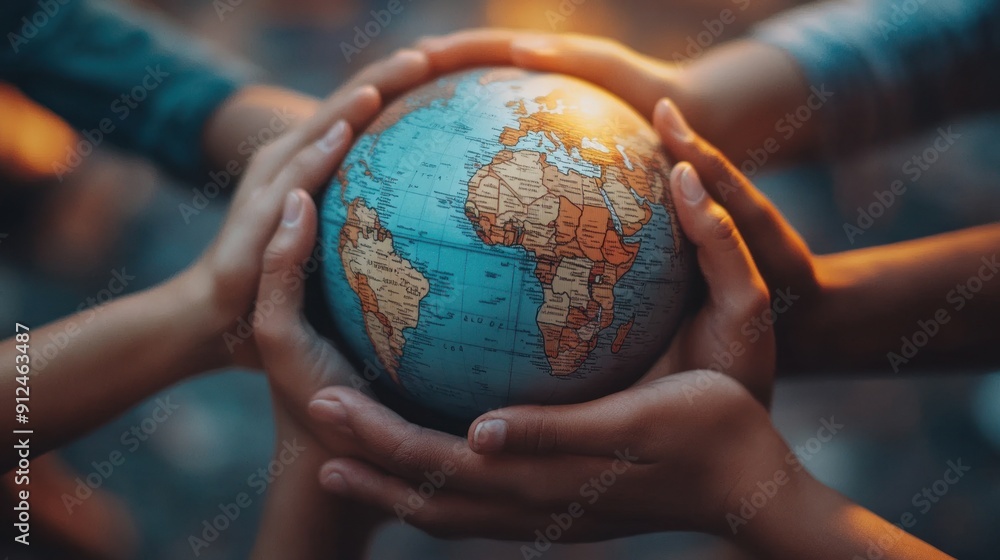 Hands Protecting the Earth Globe Hands Protecting the Earth Globe