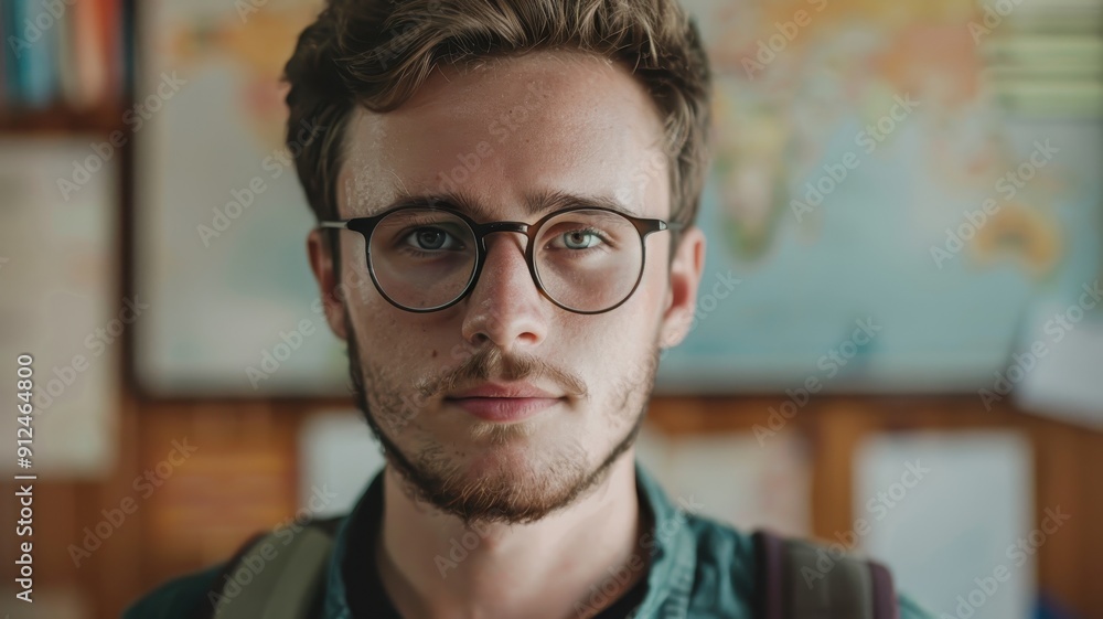 Close-up portrait of a young Slovenian male teacher Close-up portrait of a young Slovenian male teacher