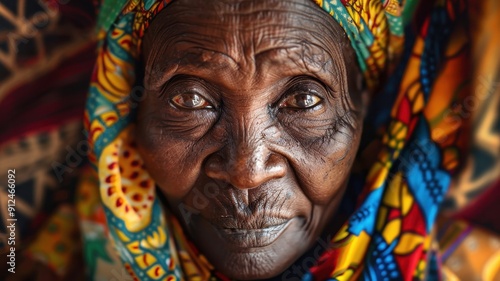 Close-up portrait of an eld...