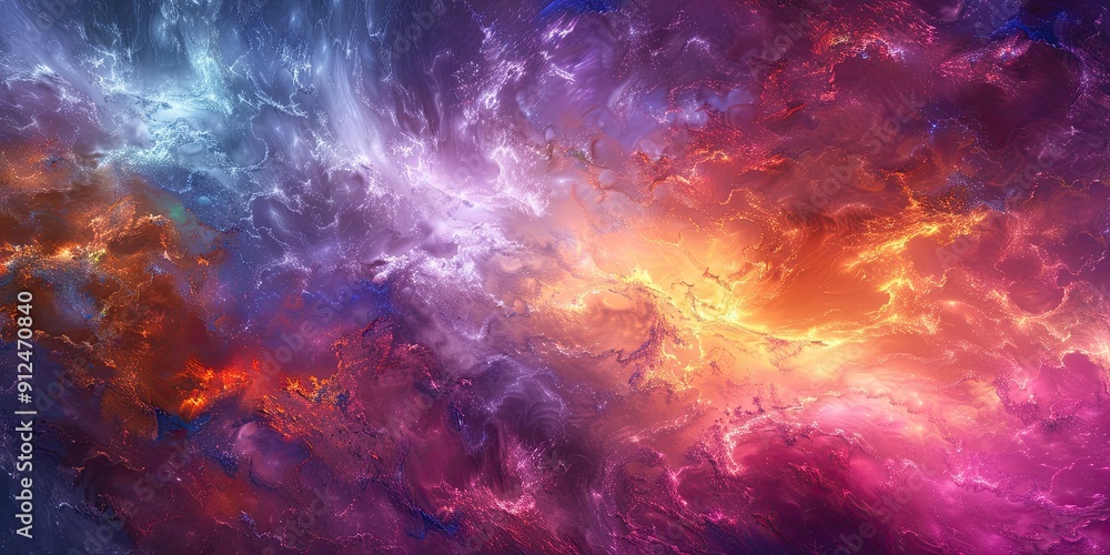 Abstract cosmic nebula with glowing colors. Abstract cosmic nebula with glowing colors.