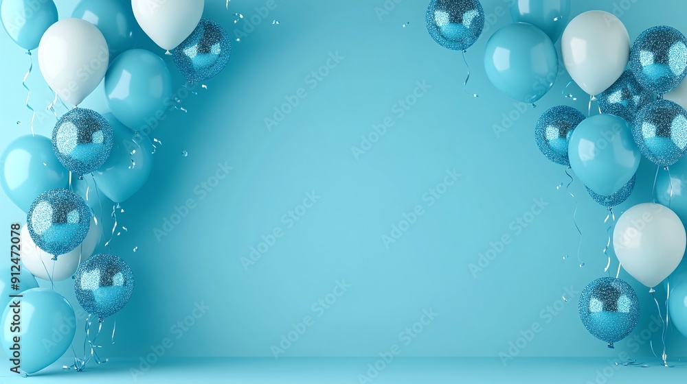 blue and white balloons blue and white balloons