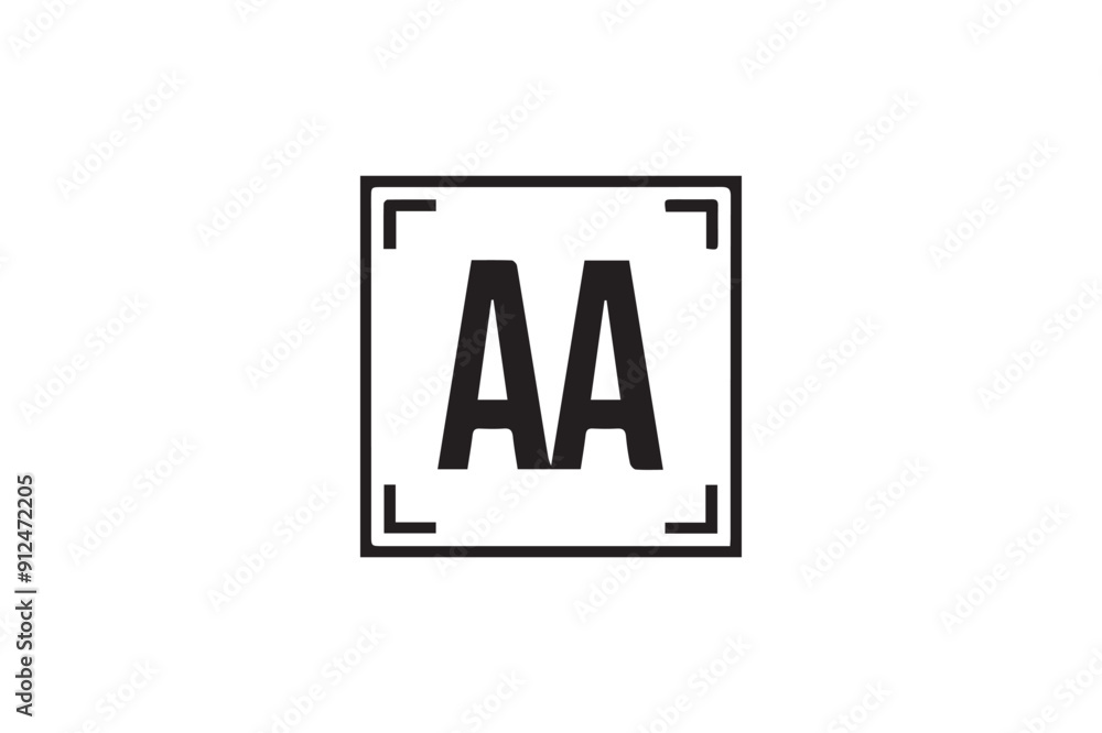 AA letter logo design icon template elements colorful alphabet collection type characters logo type. AA letter logo design icon template elements colorful alphabet collection type characters logo type.