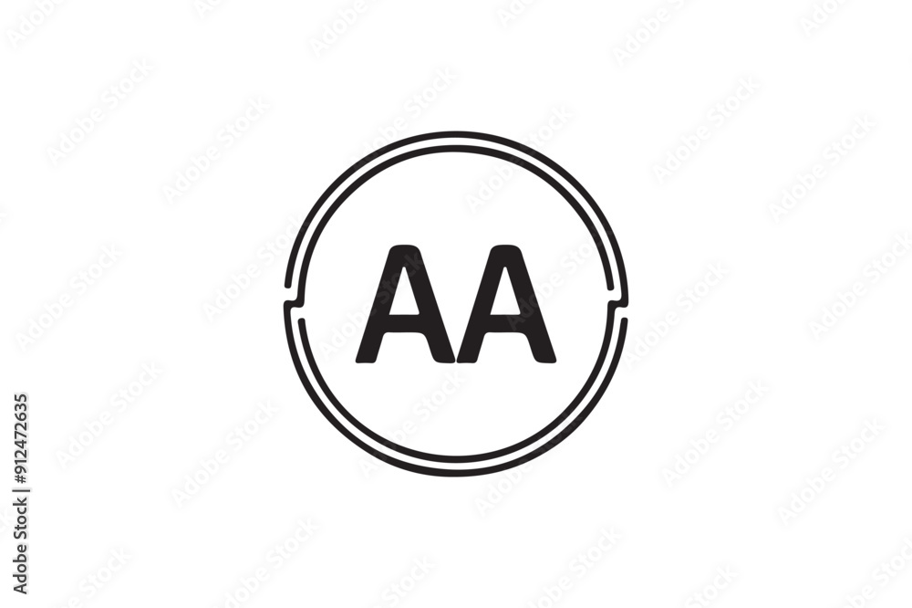 AA letter logo design icon template elements colorful alphabet collection type characters logo type. AA letter logo design icon template elements colorful alphabet collection type characters logo type.
