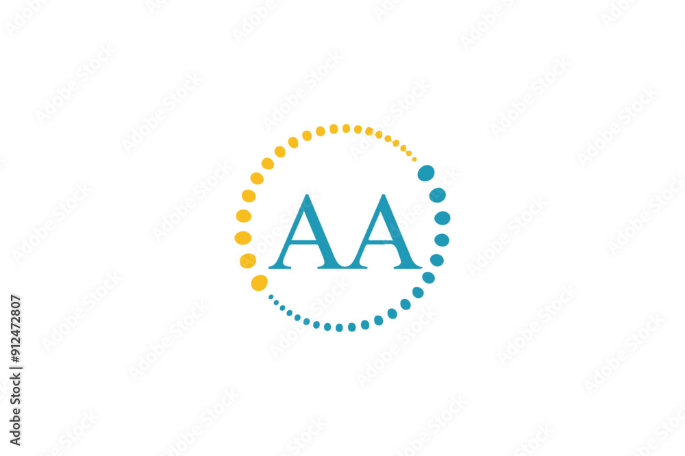 AA letter logo design icon template elements colorful alphabet collection type characters logo type. AA letter logo design icon template elements colorful alphabet collection type characters logo type.