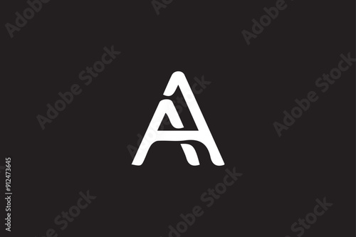 AA letter logo design icon template elements colorful alphabet collection type characters logo type. 