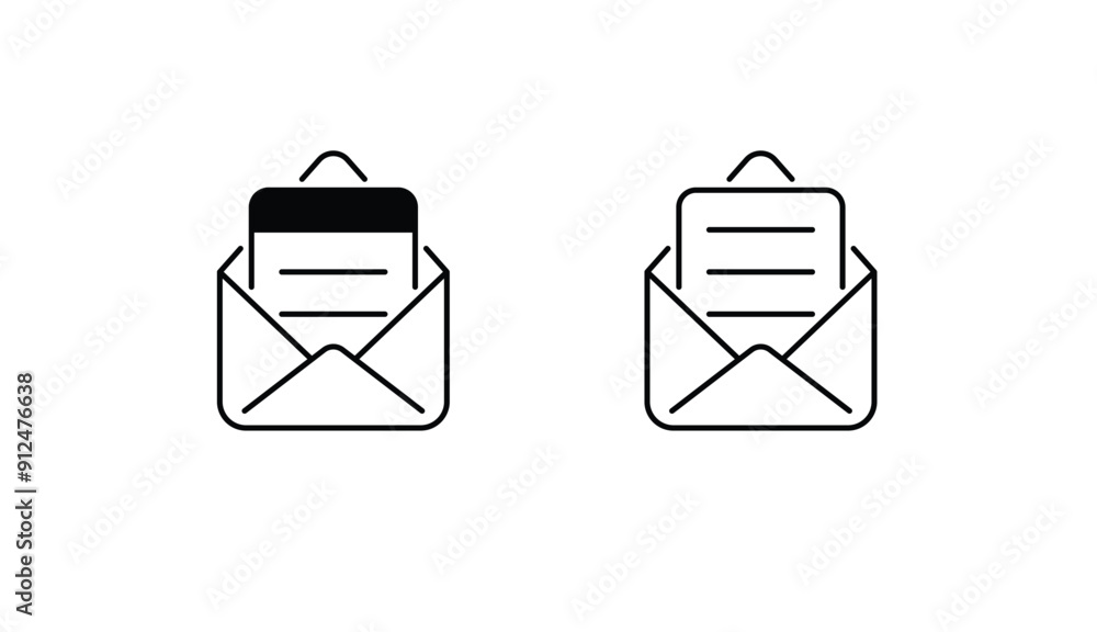 Mail icon design with white background stock illustration Mail icon design with white background stock illustration