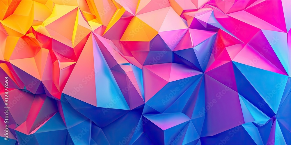 Abstract geometric pattern in blue, pink, and orange. Abstract geometric pattern in blue, pink, and orange.