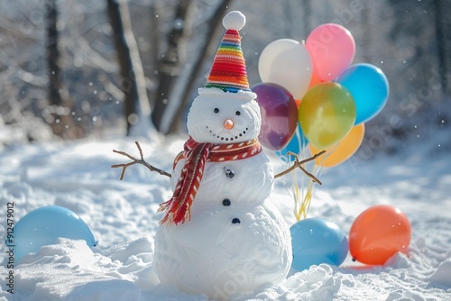 Snowman Resting on a Blanket of Snow
A Whimsical Touch to Winter Landscapes
Perfect for Seasonal and Holiday Projects
Contribute Festive and Frosty Imagery photo