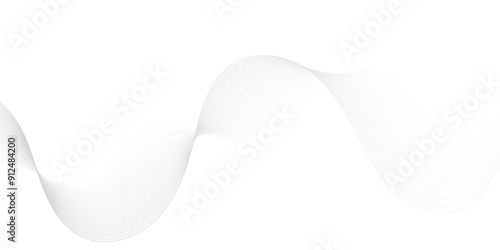 	
Modern white flowing wave lines and glowing moving lines. Futuristic technology and sound wave lines background. Vector Abstract white digital blend wave lines and technology background.