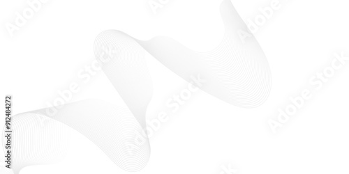 	
Modern white flowing wave lines and glowing moving lines. Futuristic technology and sound wave lines background. Vector Abstract white digital blend wave lines and technology background.