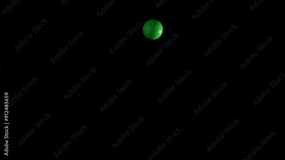 Bouncing Green Ball Experiment