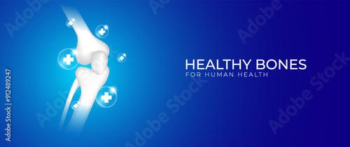 Healthy bone design for humans, suitable for medicine, clinic, orthopedic hospital