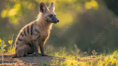 aardwolf an African native animal photo