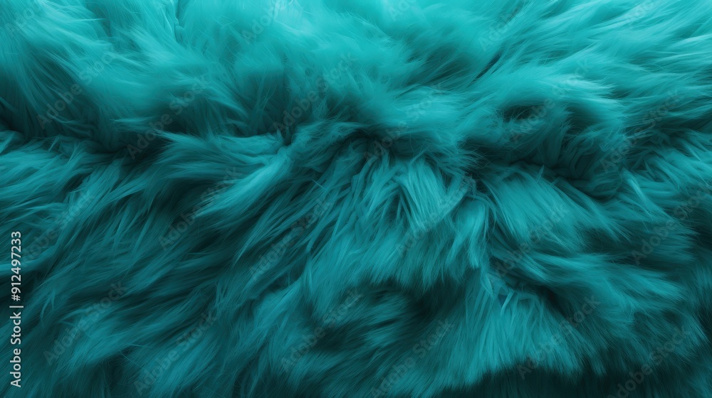 Teal Fur Texture Teal Fur Texture