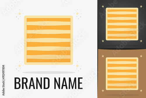 Cooking Gloves logo potholder. Oven mitt  kitchen potholder glove lootype. BBQ Grill Protective Glove