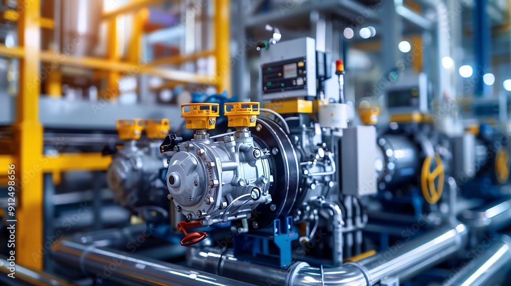 Industrial air compressor supplying air to a grain elevator, agricultural processing Strong and durable, efficient and essential, farming equipment Industrial air compressor supplying air to a grain elevator, agricultural processing Strong and durable, efficient and essential, farming equipment